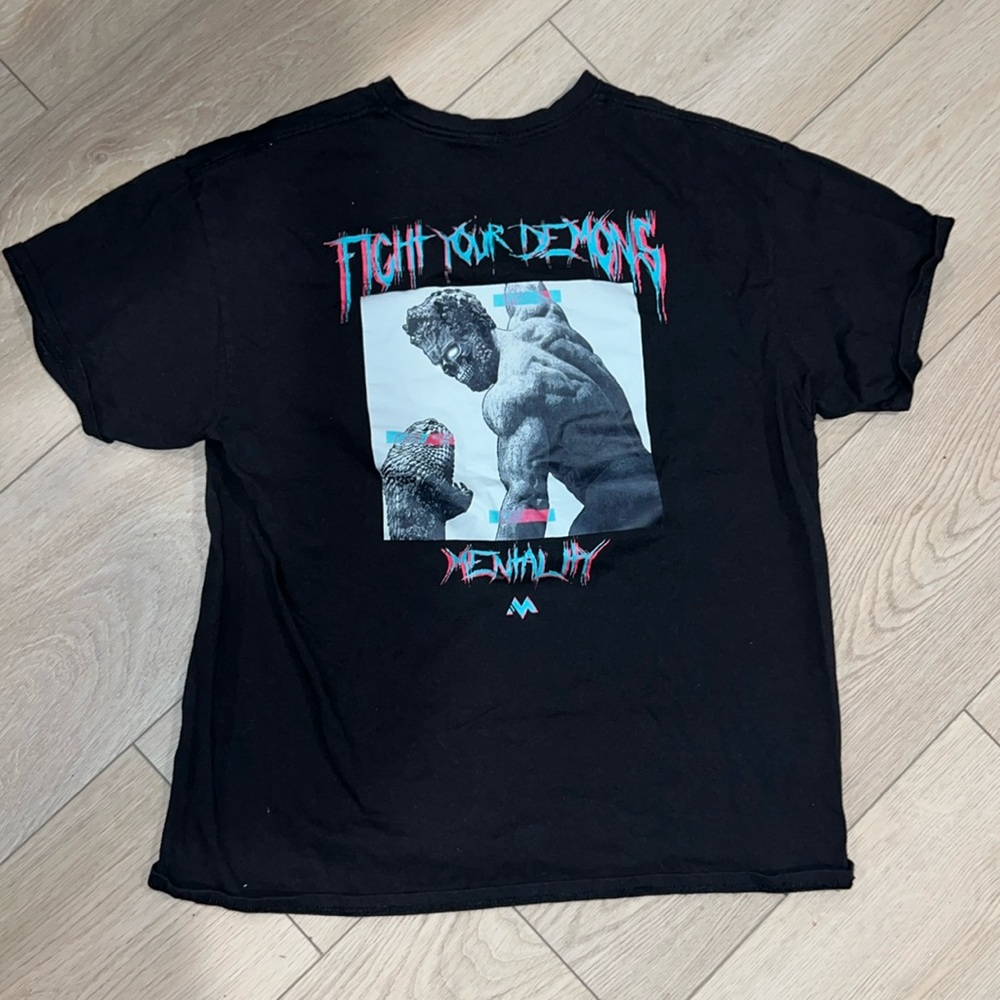 Black Large Mentality T shirt